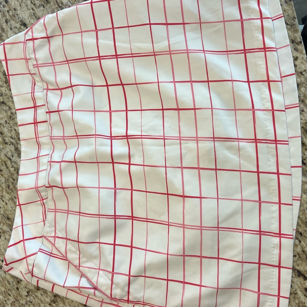Adidas Pink Golf/TennisGrid/Plaid Skirt